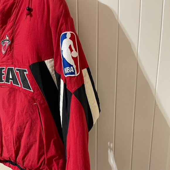 Miami Heat Mitchell & Ness Vintage Flashback Pullover Jacket - Picture 4 of 5